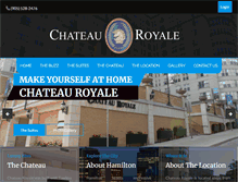 Tablet Screenshot of chateauroyale.ca